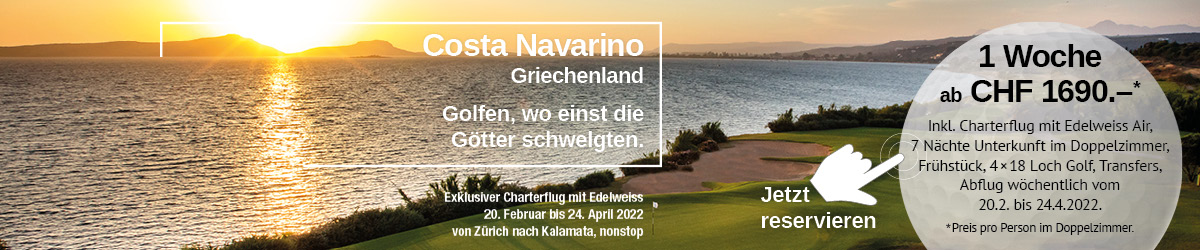 Costa Navarino Charterflug mit Edelweiss nach Kalamata